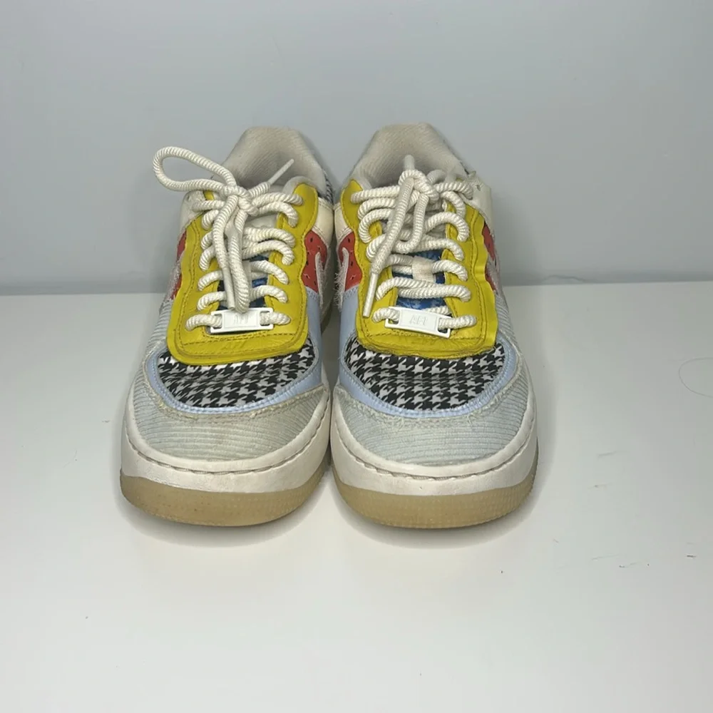 Nike Women Air Force 1 Shadow DM 8076-100 Patchwork Sneakers